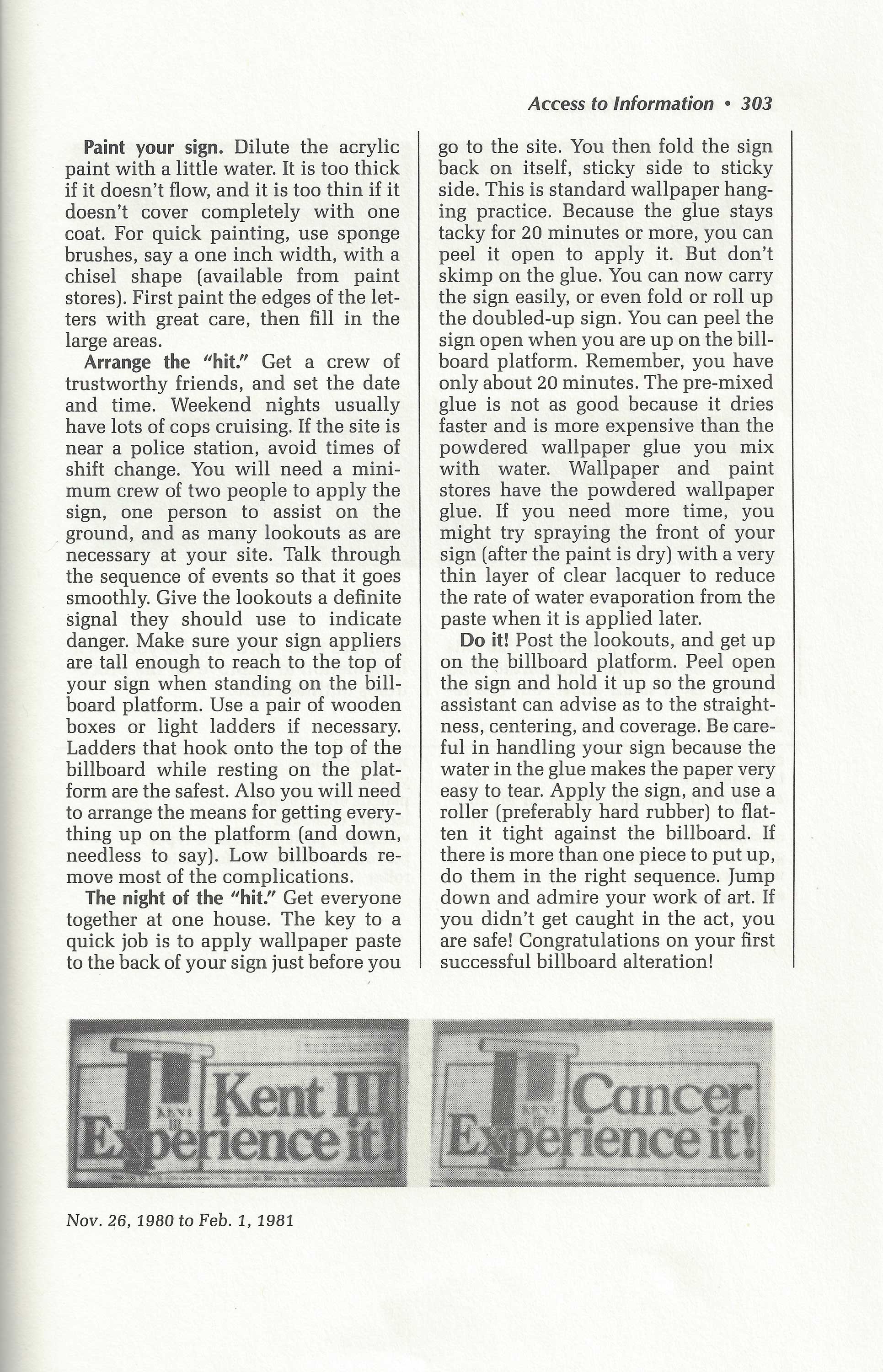 APA Alter a Billboard Fourth Page